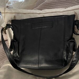Fossil Black Leather Shoulder Bag Fossil Leather